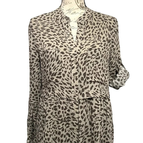 Anthropologie Cloth & Stone Leopard Print Flowy Dress Size Small - Picture 5 of 9